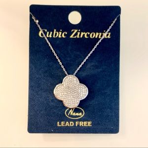 🆕 Cubic Zirconia Clover Necklace